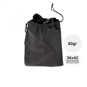 Borsa portascarpe in TNT con chiusura a coulisse da 80gr 36X42cm