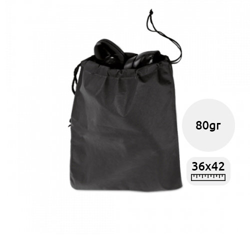 Borsa portascarpe in TNT con chiusura a coulisse da 80gr 36X42cm