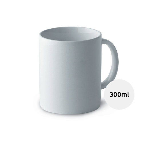 Tazza in ceramica bianca 300ml ø80X95mm