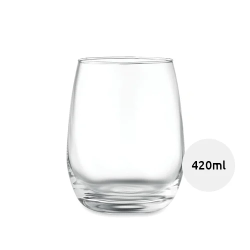 Bicchiere in vetro riciclato da 420ml