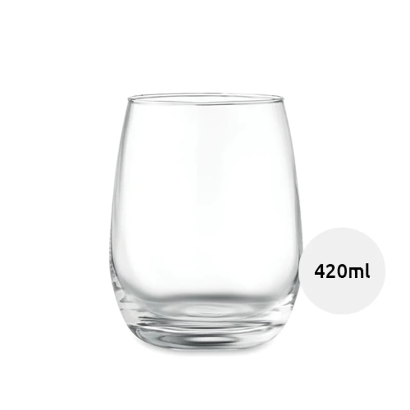Bicchiere in vetro riciclato da 420ml