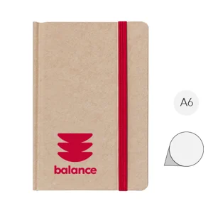 Block Notes A6 con copertina in cartone e fogli neutri