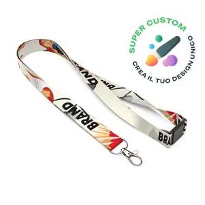 Lanyard in PET riciclato totalmente personalizzabile con sgancio di sicurezza