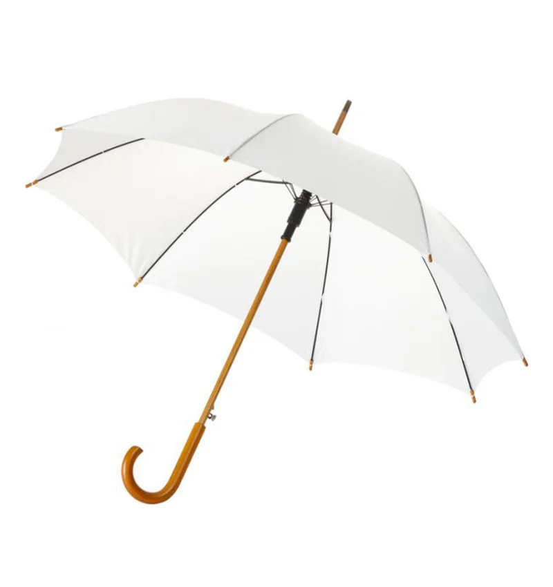 Ombrello con apertura automatica e manico in legno da 23'