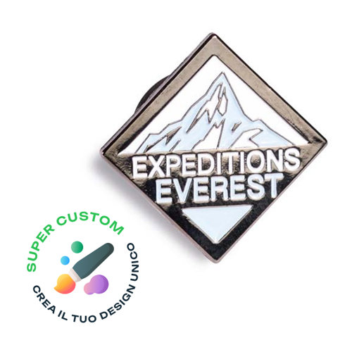 Spilla in lega di zinco placcato di forma personalizzata con logo o disegno