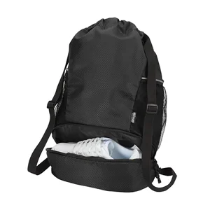 Borsa sportiva da 18L con cordoncino in materiale riciclato certificato GRS e scomparto inferiore 