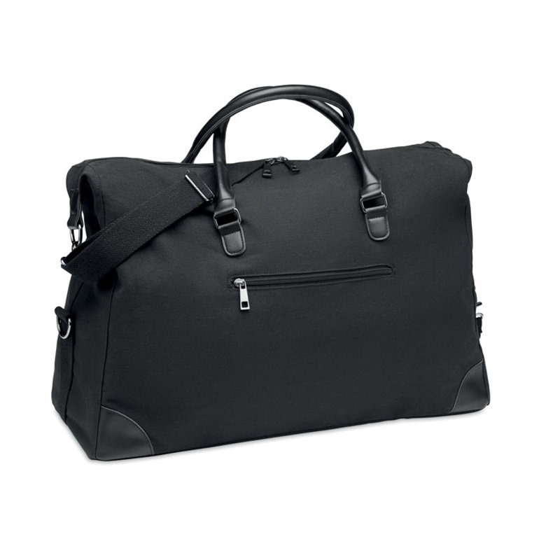 Borsa da viaggio in tela da 340gr e con fodera in RPET e conghie robuste removibili e regolabili 55X25X36cm