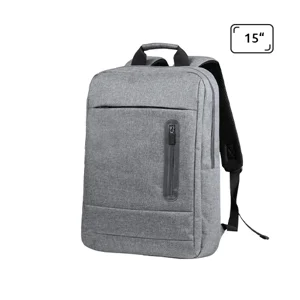 Zaino porta pc da 15" in poliestere 600D con schienale ergonomico e spallacci imbottiti