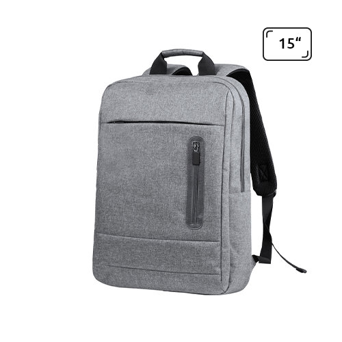 Zaino porta pc da 15" in poliestere 600D con schienale ergonomico e spallacci imbottiti