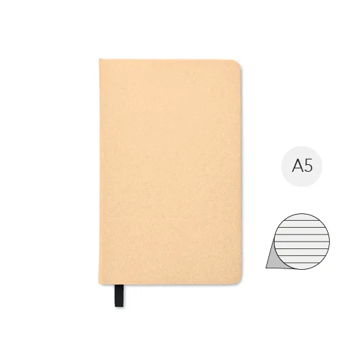 Block notes A5 con semi da piantare copertina rigida in carta riciclata e fogli a righe Prodotto in Europa