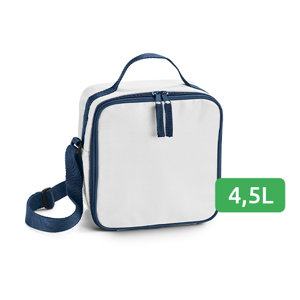 Borsa termica da 4.5L con chiusura a cerniera e tracolla regolabile 200x200x110mm