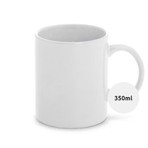 Tazza in ceramica bianca ideale per sublimazione 350ml