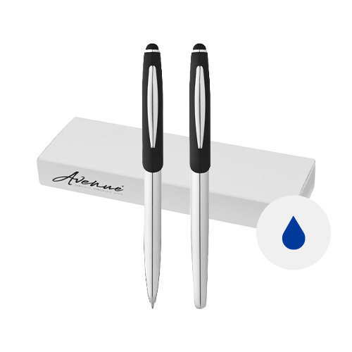 Set penne in metallo con finitura opaca e confezione regalo