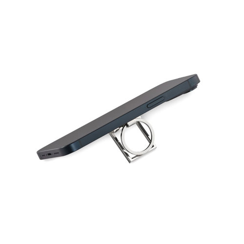 Portachiavi in metallo con supporto per il telefono