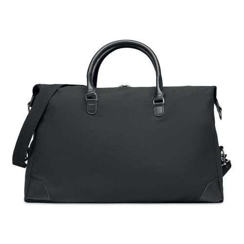 Borsa da viaggio in tela da 340gr e con fodera in RPET e conghie robuste removibili e regolabili 55X25X36cm