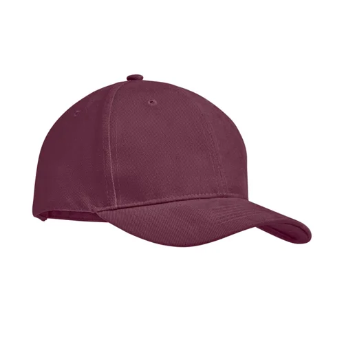 Cappellino con visiera in cotone pettinato pesante 270gr a 6 pannelli con fibbia regolabile in metallo