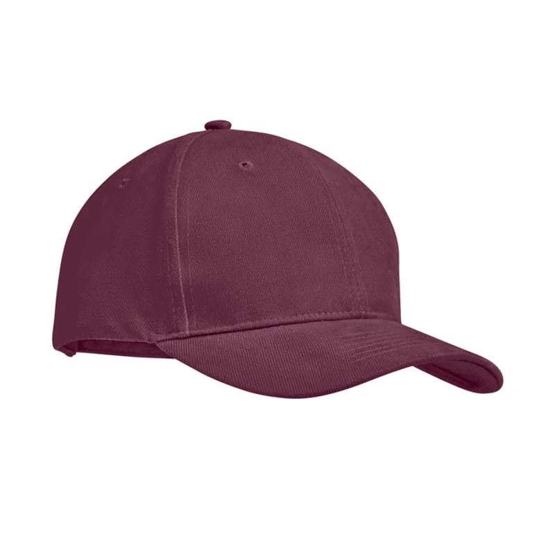 Cappellino con visiera in cotone pettinato pesante 270gr a 6 pannelli con fibbia regolabile in metallo