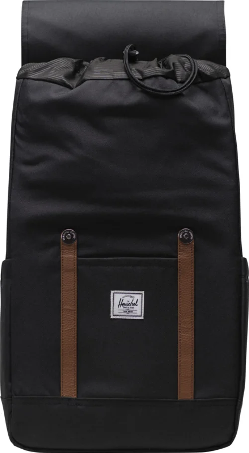 Zaino porta pc da 16" a marchio Herschel Retreat in tessuto riciclato con ampie tasche oggetti e chiusura a coulisse