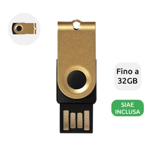 Chiavetta USB mini in alluminio di vari colori da 1GB a 32GB