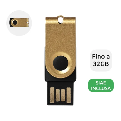 Chiavetta USB mini in alluminio di vari colori da 1GB a 32GB