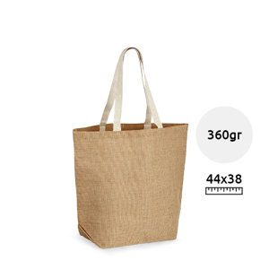 Shopper in juta e manici lunghi da 360gr 38x44x16cm