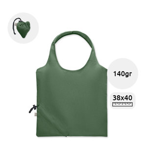 Shopper pieghevole in contone riciclato da 140g 38x40cm