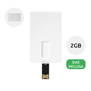 Chiavetta USB Slim a forma di carta di credito da 2GB