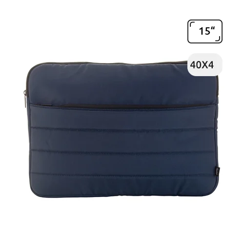 Borsa porta pc da 15" in RPET completamente imbottita con scomparti 40x3x3.5cm