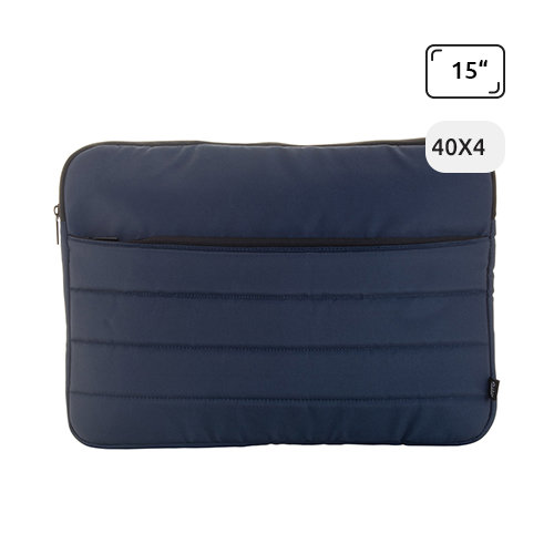 Borsa porta pc da 15" in RPET completamente imbottita con scomparti 40x3x3.5cm