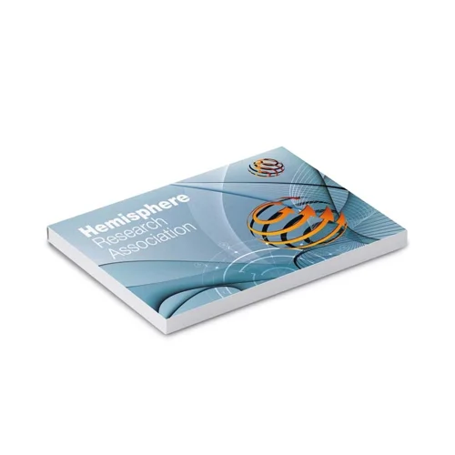 Blocco di foglietti adesivi bianchi con Copertina personalizzati