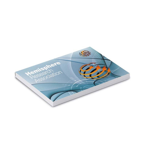 Blocco di foglietti adesivi bianchi con Copertina personalizzati