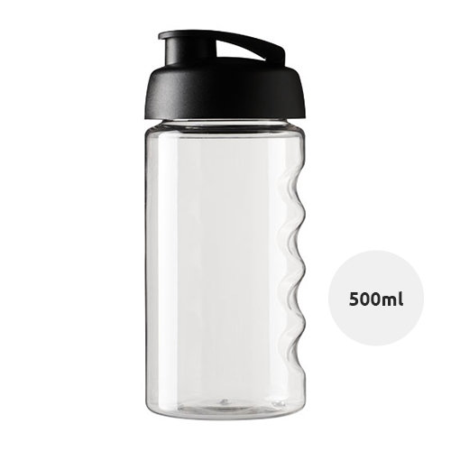 Borraccia sportiva in PET da 500 ml con coperchio a scatto