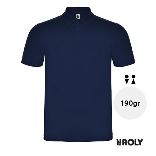 Maglietta polo unisex a marchio Roly in tessuto piqué a maniche corte 100% cotone 190gr