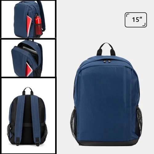 Zaino porta pc da 15" in poliestere riciclato e dettagli in PU