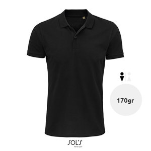 Maglietta polo da uomo a maniche corte colori assortiti taglio regolare 100% cotone biologico 170gr