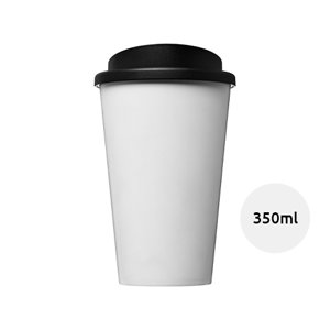 Bicchiere termico a doppia parete da 350ml con coperchio ermetico