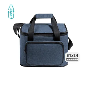 Borsa termica in RPET con imbottitura in PEVA e tracolla regolabile 31×24.5×20cm