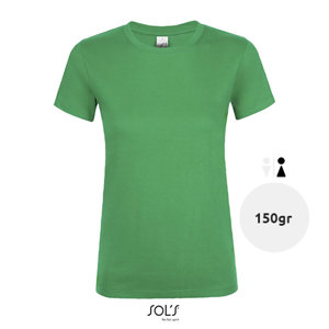 T-shirt da donna colori assortiti a girocollo taglio sfiancato 100% cotone 150gr