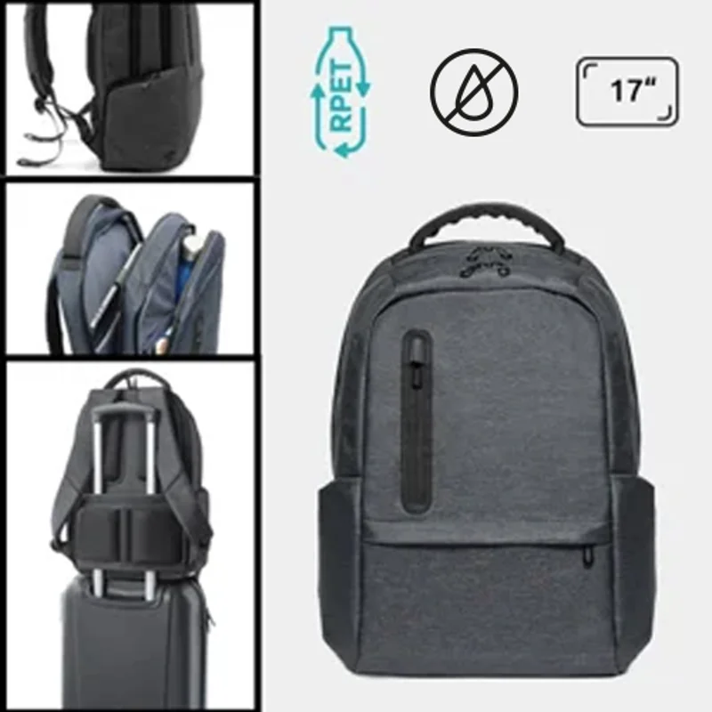 Zaino porta pc fino a 17" impermeabile in nylon riciclato 2Tone con scomparto in poliestere riciclato 210D