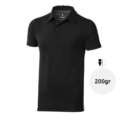 Polo da uomo a manica corta in cotone e tessuto elasticizzato da 200gr
