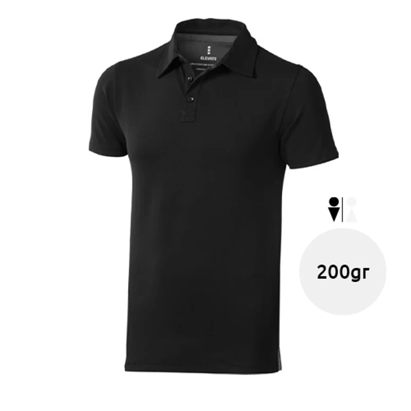 Polo da uomo a manica corta in cotone e tessuto elasticizzato da 200gr