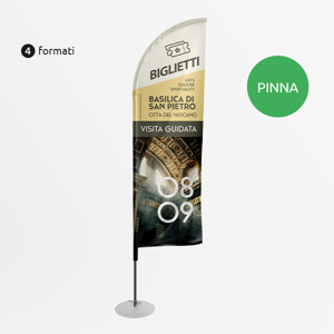 Espositore a bandiera nautitco antivento 115gr a pinna