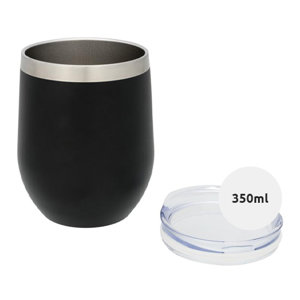 Bicchiere termico in acciaio inox a doppia parete con isolamento sottovuoto in rame 350ml