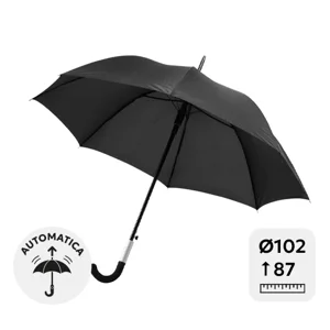 Ombrello di design automatico 23" con manico in gommato a uncino