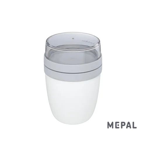 Porta pranzo ermetico Mepal con due scomparti da 200 e 500ml e coperchi separati