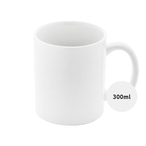 Tazza in ceramica lucida ideale per sublimazione 300ml