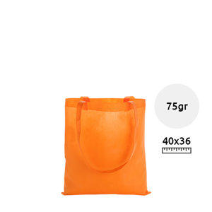 Shopper in TNTcon manici lunghi disponibile in diverse colorazioni da 75gr 36x40cm