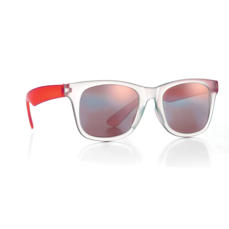 Occhiali da sole in plastica con lenti UV400 specchiate