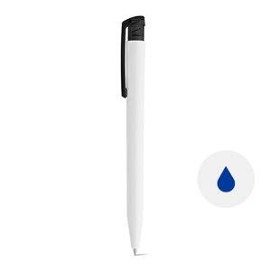 Penna a sfera in ABS con meccanismo a scatto e refill blu
