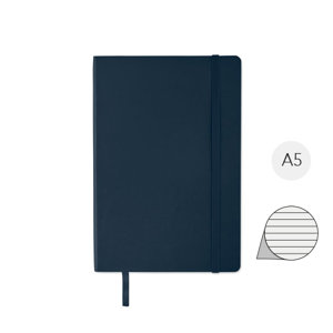 Block notes A5 con copertina morbida in PU riciclato e 80 fogli a righe in carta riciclata